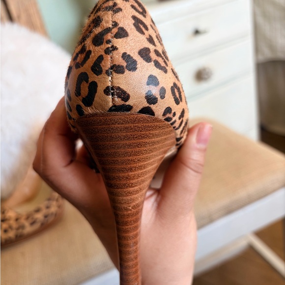 🖤Y2K🤎 BAKERS vintage Leopard Print Platform Pumps - Women - Picture 8 of 13